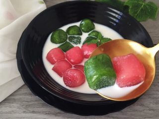 17、双色果蔬芋圆,成品图！