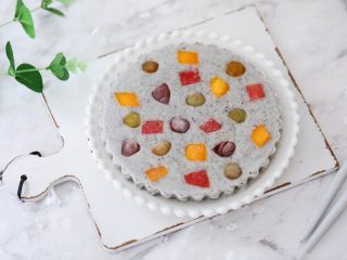 11、芝麻酸奶水果冻,图二