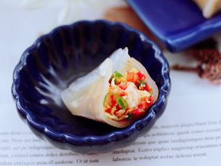 19、番茄虾仁鸡蛋水晶蒸饺,诱惑到你木有。