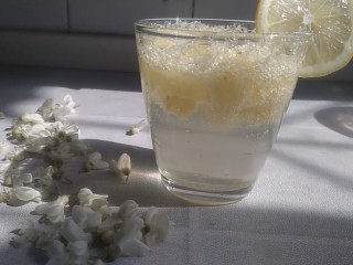 7、菠萝汽水,放上一片柠檬