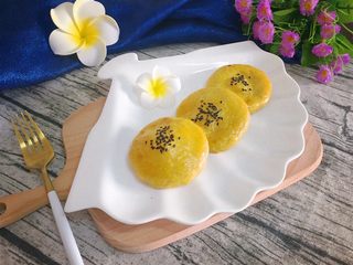 15、奶酪地瓜饼,成品图。