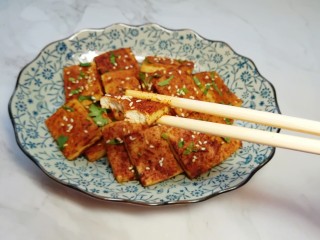 14、香烤老豆腐,好吃到停不下来。