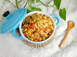 13、咖喱炒饭,宝贝连说好吃。