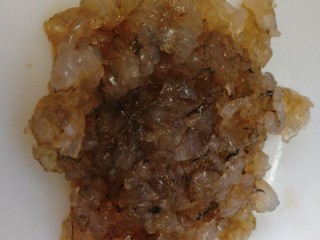 5、虾仁土豆丸,活虾去壳去筋剁小