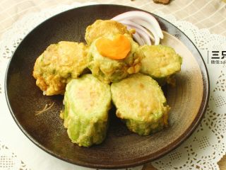 11、苦瓜酿土豆泥,接下来的时间就是美美的摆盘啦