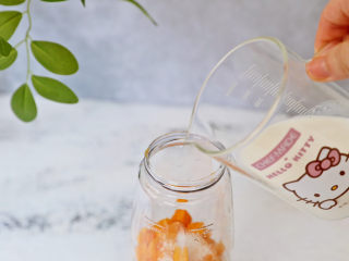 10、可以吸着喝的杨枝甘露,加入椰浆