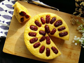 17、玉米面发糕,松软好吃????。