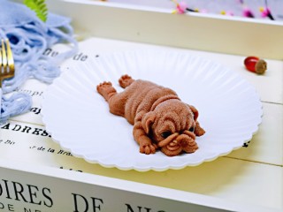 11、高颜值沙皮狗冰激凌,完美脱模了呦～好可爱。