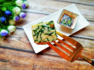 15、菠菜鸡蛋糕,怎么吃都好吃。