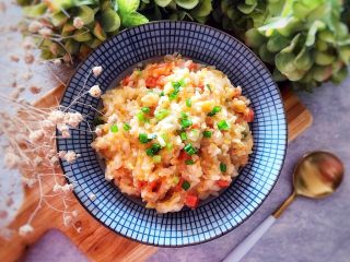 23、蒜香番茄鸡蛋泡炒饭,无法言语的美味(❀ฺ´∀`❀ฺ)ﾉ