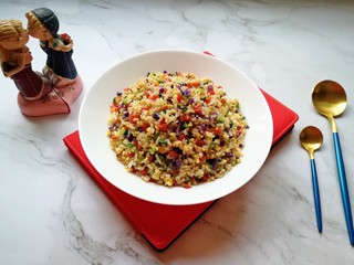 14、彩蔬炒金银饭,味道棒棒哒!