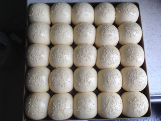 10、小面包（玉米油版）,表面喷水，撒白芝麻