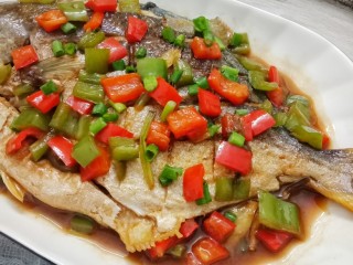 14、红烧金鲳鱼,成品