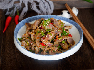 16、香辣凉拌鸡胗,成品图~