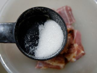 7、豆豉蒸排骨,1勺白糖腌制