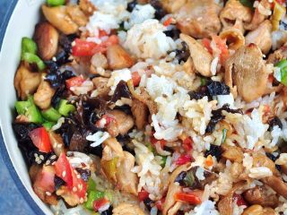 17、日式鸡肉饭,吃时先拌匀。