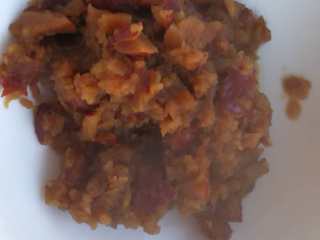 6、枣糕,倒在碗中