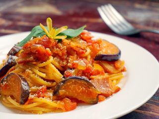 26、日式双茄意面,近看