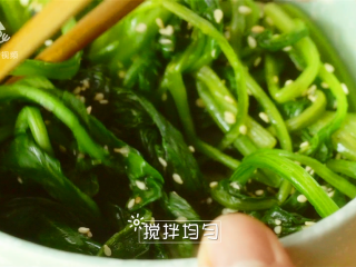 19、春游赏花便当,手残党也能轻松搞定,加少许白芝麻、半茶匙食盐、1/3茶匙白糖、1茶匙生抽,拌匀调味