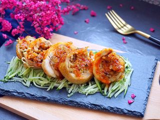 25、鸡腿包饭,完成