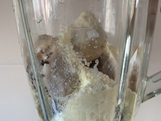 5、香芋奶茶,奶粉芋头放料理机里