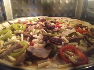 14、薄脆辣牛披萨,观察窗口可以清楚的观察内部情况