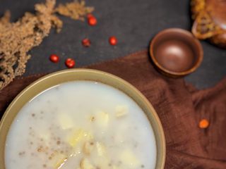 17、芋头西米露,搅拌均匀