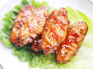 15、蒜香鸡翅,成品。