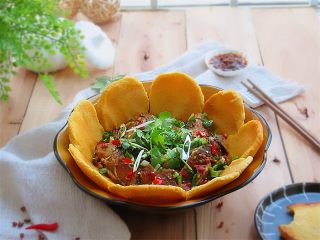 13、黄金小鱼锅贴,金灿灿的