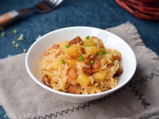 14、土豆五花肉焖饭,一口气能吃二碗的k快手饭