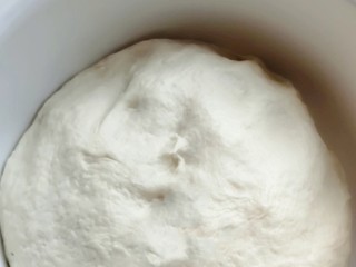 2、不擀皮~皮薄馅大~韭菜馅饼,再稍微揉成比较软的光滑的面团。放一边醒发备用。