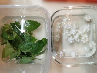 4、茉莉花冰,纯净水洗干净，轻轻的沥干水。