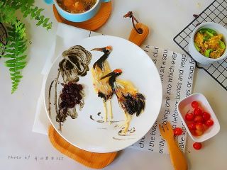 12、国画风趣味餐,搭配其他主食和水果食用更佳