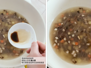 6、宝宝辅食：有饭、有菜、有肉，啥都有的土豆牛肉焖饭！18M+,倒入适量清水（焖饭建议100g大米搭配300g清水，大家需看牛肉炖煮后还剩下多少水，在那个基础上增加），加盖煮至水开，然后可加入少许盐和宝宝有机酱油调味。