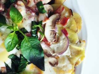 11、培根蘑菇薯片薄饼,想吃吧