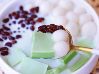 16、抹茶奶冻白玉丸子,图二