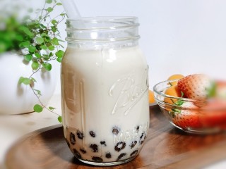 15、宅家自制珍珠奶茶,热乎乎的奶茶做起来就这么简单。