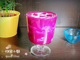 12、梦幻火龙果酸奶杯,再来一张成品图吧！