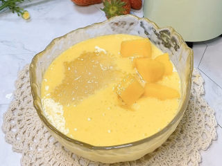 14、芒果西米捞,加芒果块