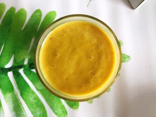 9、香蕉芒果卡乐比营养奶糊,时间到,完成,看,非常细腻