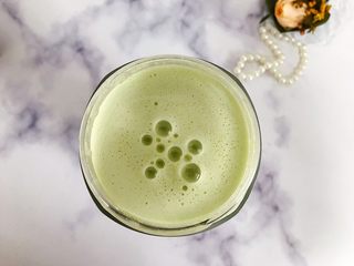 9、属于春天的果汁～羊角蜜香梨汁,时间到，看，非常细腻