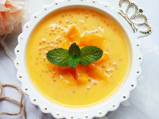 14、芒果西米捞,成品图。