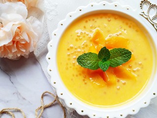 16、芒果西米捞,成品图。