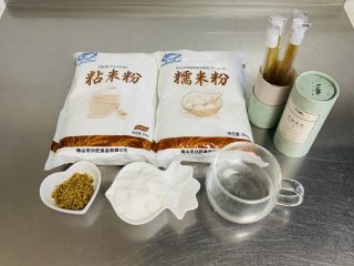 1、桂花糕,准备材料