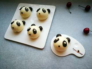 13、花样馒头-熊猫馒头,成品