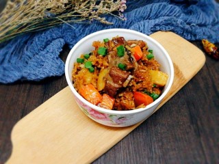 13、电饭煲+排骨土豆焖饭,成品图