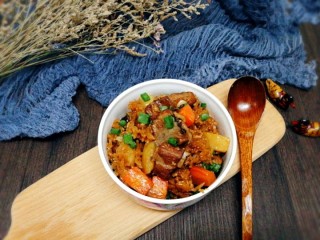 14、电饭煲+排骨土豆焖饭,成品图