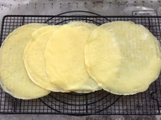 7、可丽饼,配方的量我一共煎了四份。