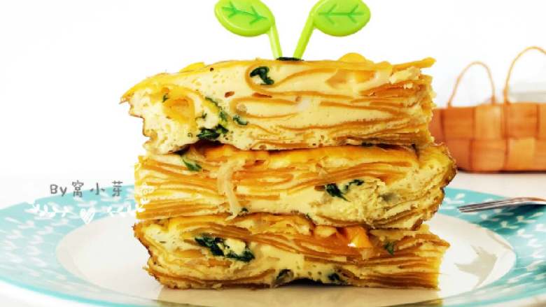 红薯千层烘蛋饼-甜甜的,香香的,滑滑的