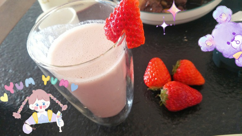 草莓奶昔—少女心爆棚